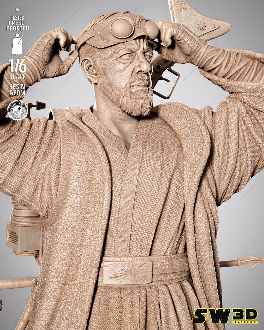 P站图纸印象馆 SW3D 星球大战 本·克诺比 SW3D 星球大战 本·克诺比