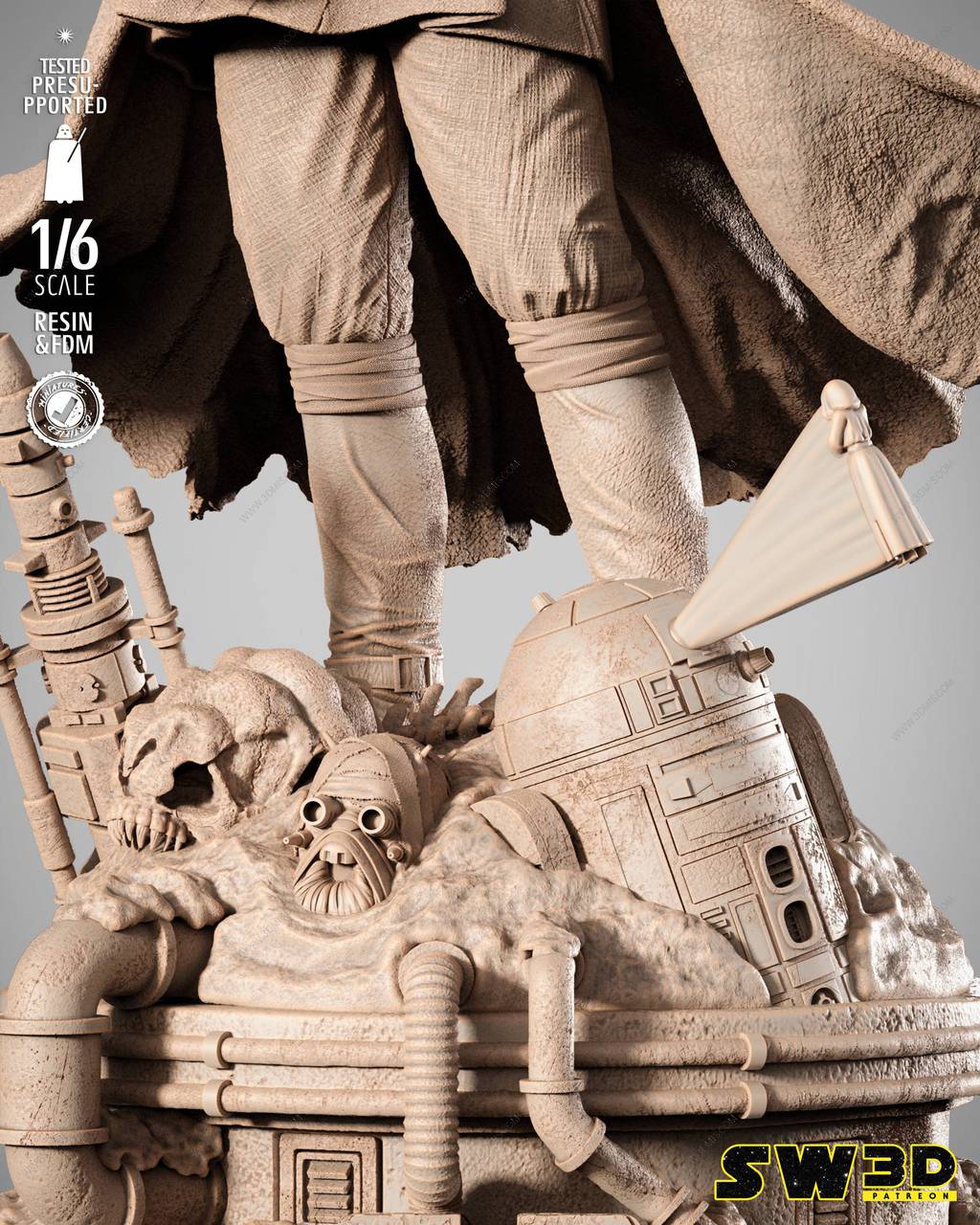 P站图纸印象馆 SW3D 星球大战 本·克诺比 SW3D 星球大战 本·克诺比