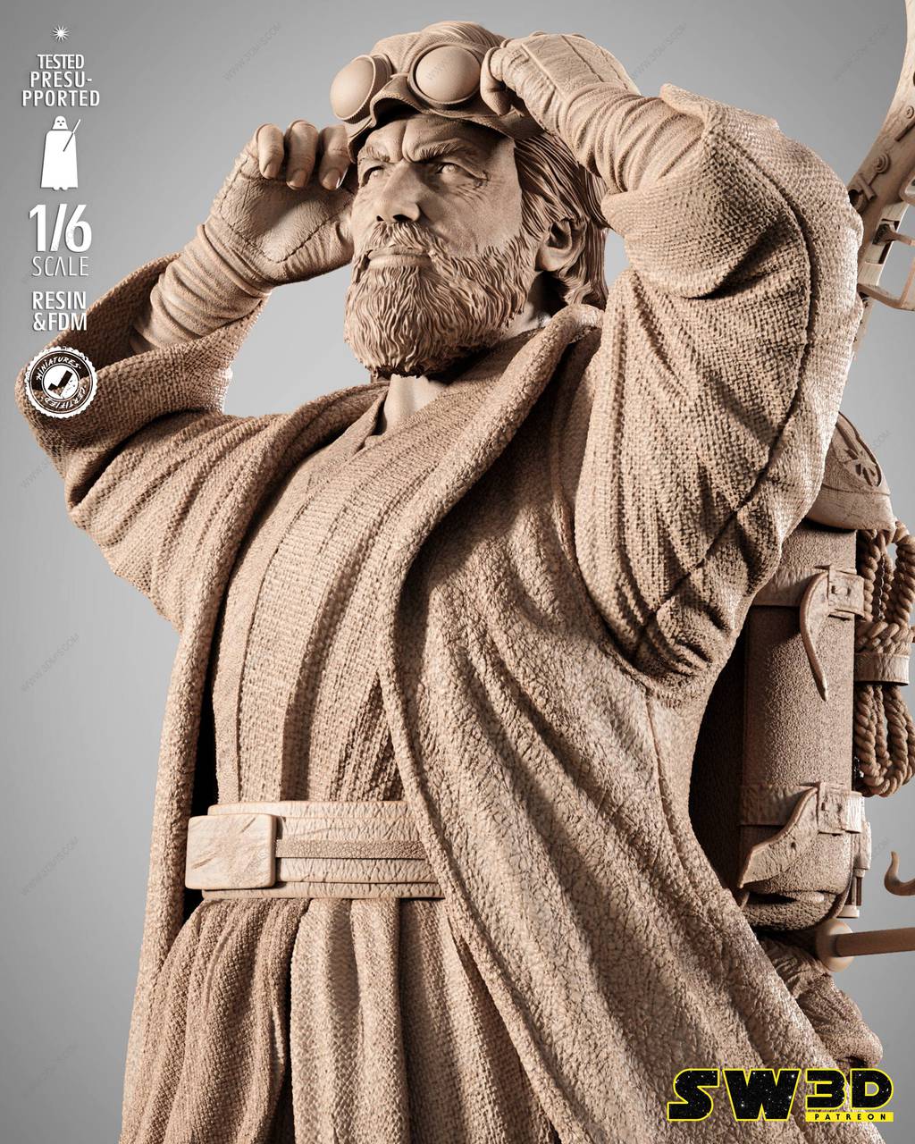 P站图纸印象馆 SW3D 星球大战 本·克诺比 SW3D 星球大战 本·克诺比