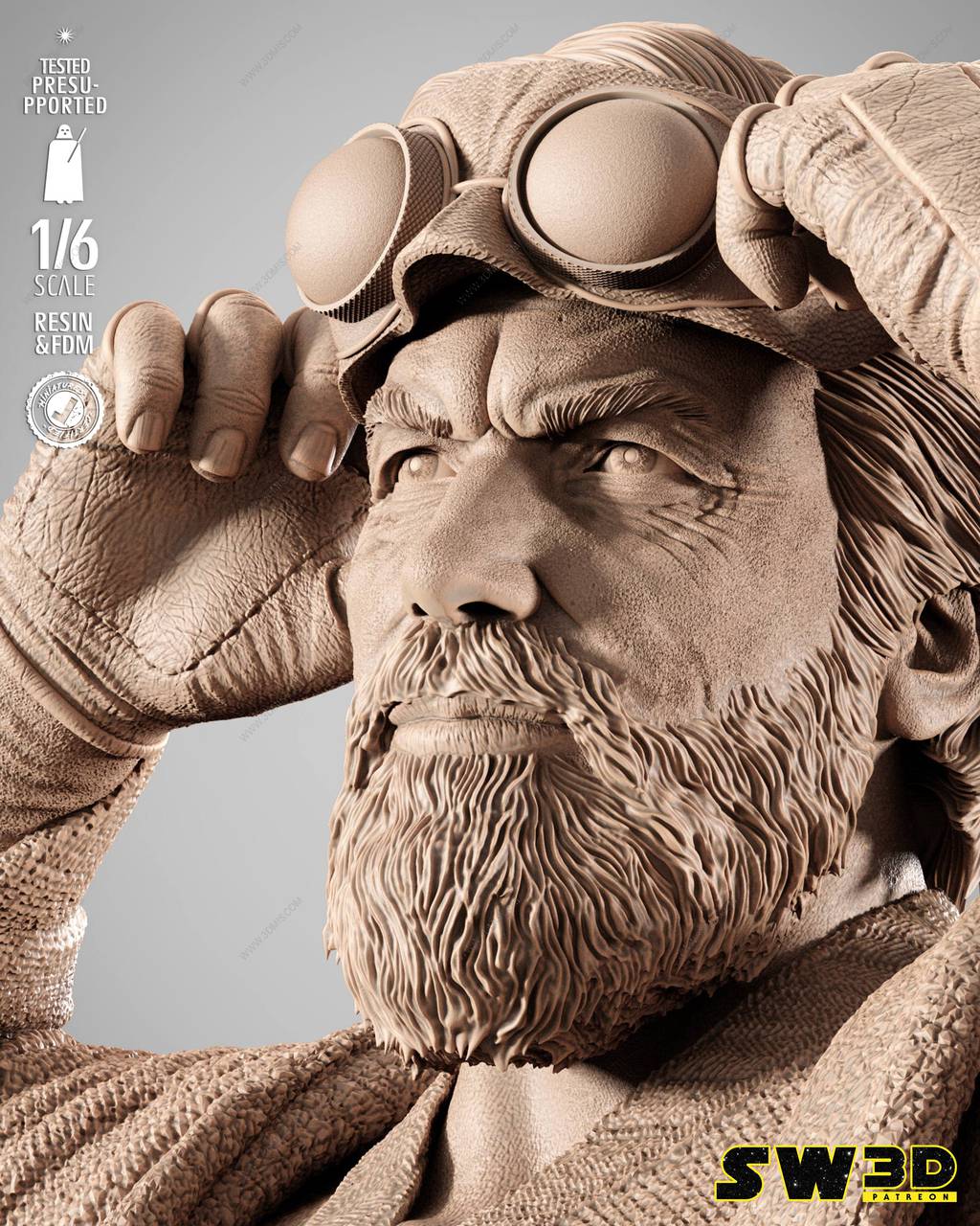 P站图纸印象馆 SW3D 星球大战 本·克诺比 SW3D 星球大战 本·克诺比