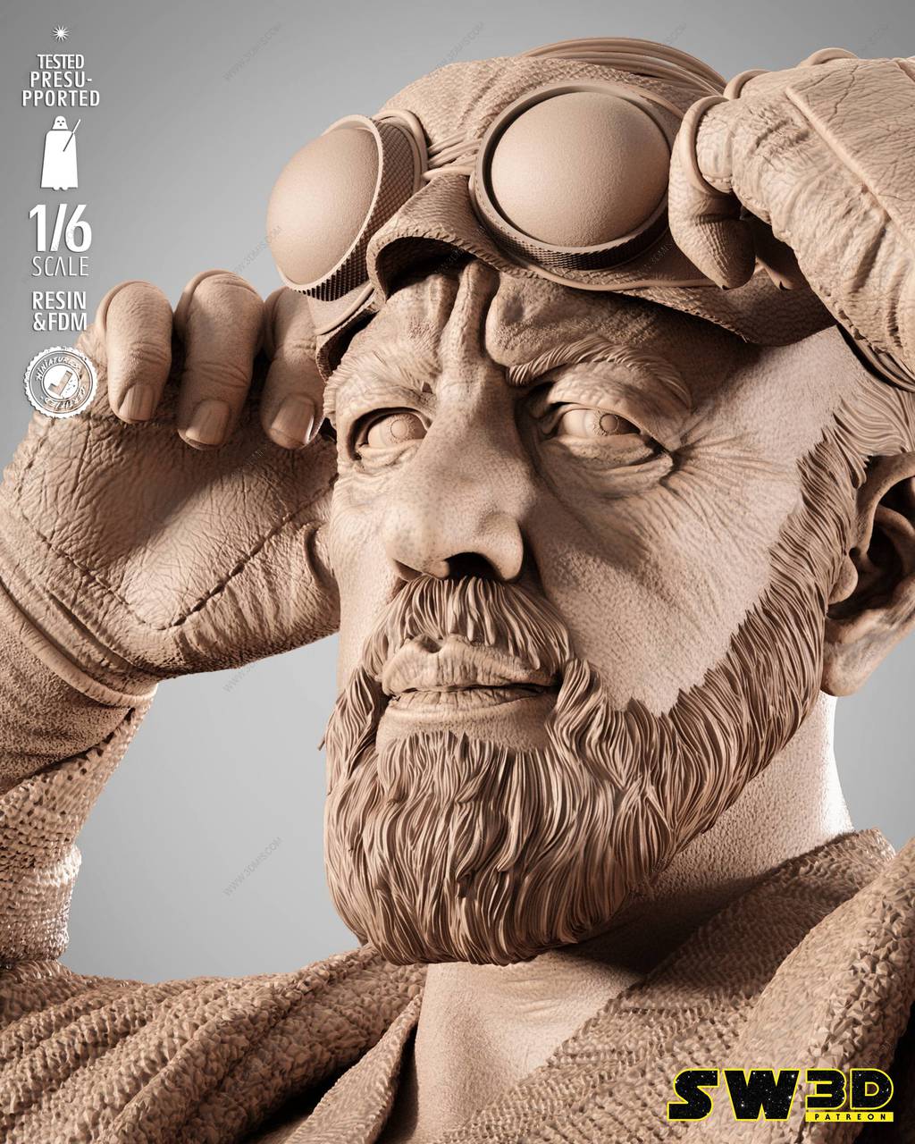 P站图纸印象馆 SW3D 星球大战 本·克诺比 SW3D 星球大战 本·克诺比