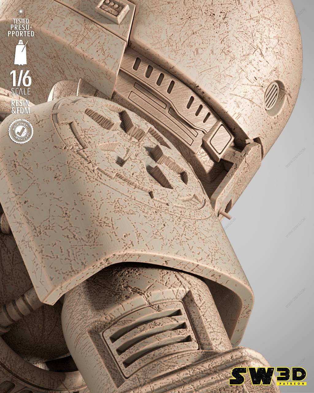 P站图纸印象馆 SW3D 星球大战 K-2SO机器人 SW3D 星球大战 K-2SO机器人