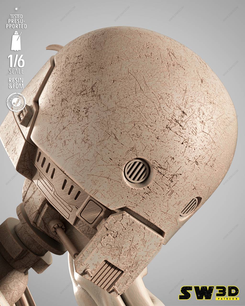 P站图纸印象馆 SW3D 星球大战 K-2SO机器人 SW3D 星球大战 K-2SO机器人