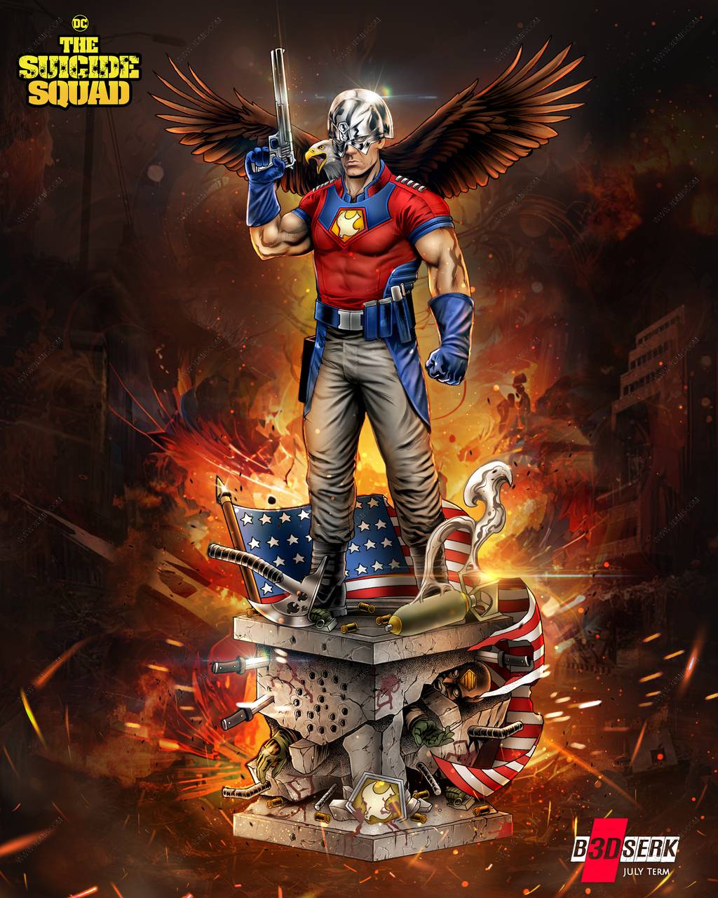 P站图纸印象馆 B3DSERK DC漫画 和平使者 B3DSERK DC漫画 和平使者