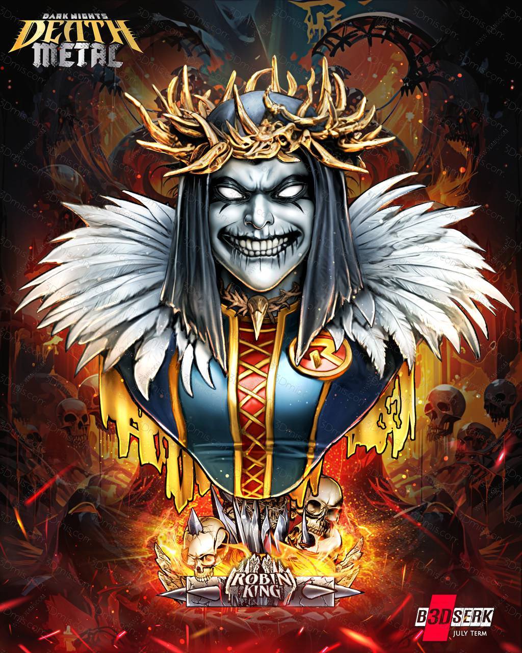 P站图纸印象馆 B3DSERK DC漫画 罗宾王 B3DSERK DC漫画 罗宾王