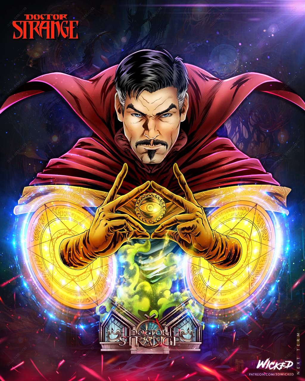 P站图纸印象馆 3DWicked 漫威 奇异博士 3DWicked 漫威 奇异博士