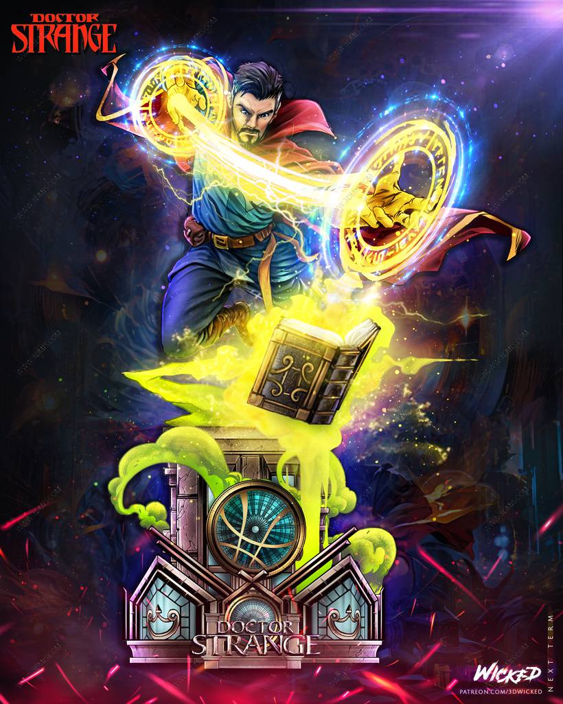 P站图纸印象馆 3DWicked 漫威 奇异博士 3DWicked 漫威 奇异博士