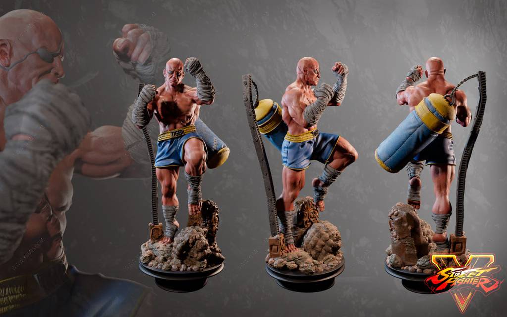 P站图纸印象馆 街头霸王 沙加特 街头霸王 沙加特