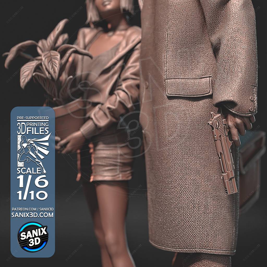 P站图纸印象馆 Sanix3d 这个杀手不太冷 莱昂和玛蒂尔达 Sanix3d 这个杀手不太冷 莱昂和玛蒂尔达