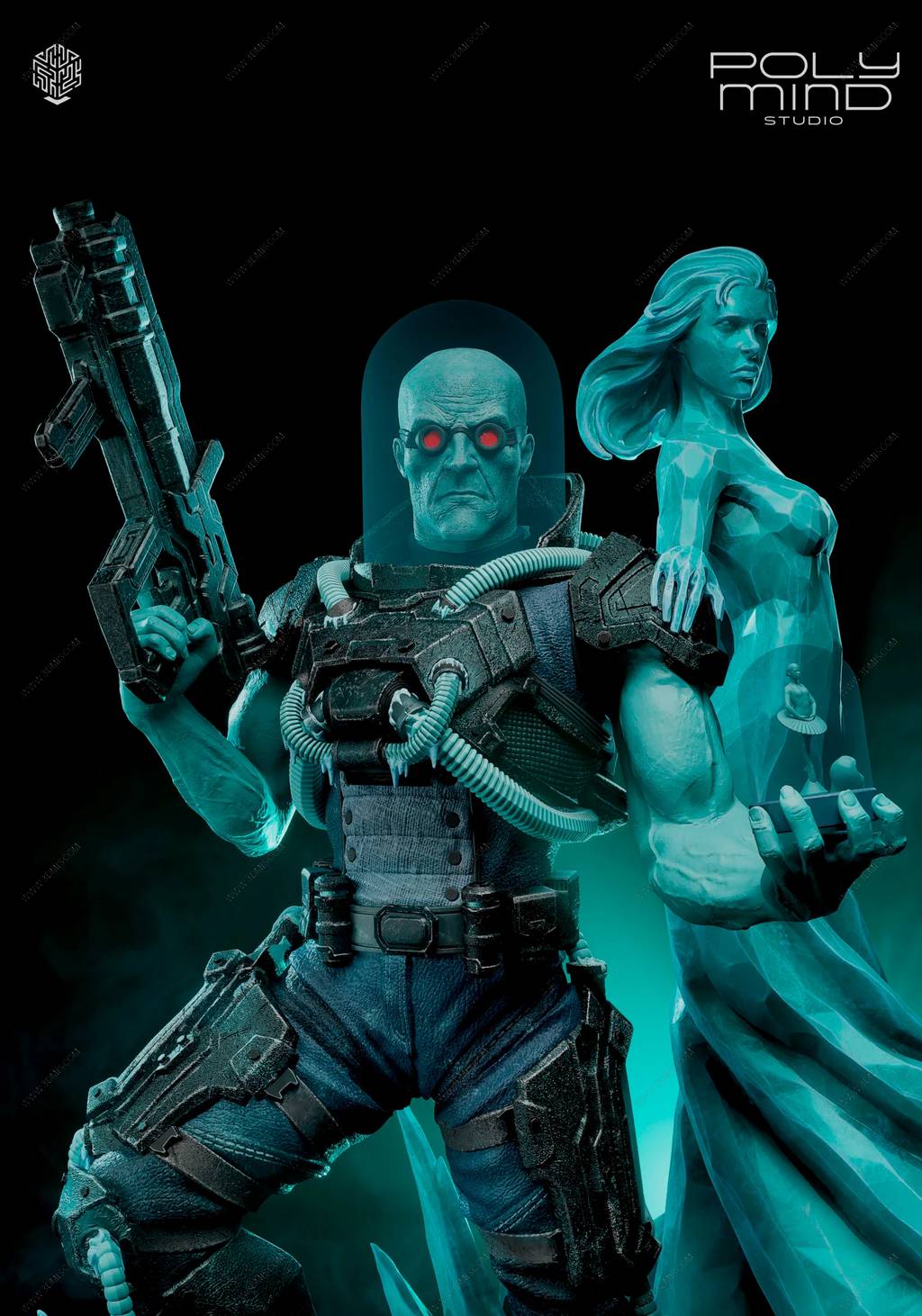 P站图纸印象馆 PolyMind DC漫画 急冻先生 PolyMind DC漫画 急冻先生