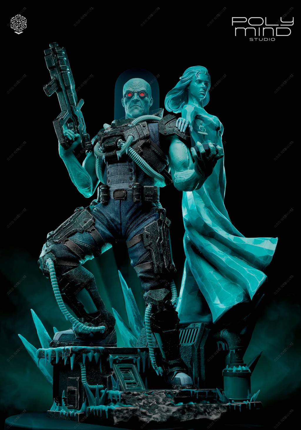 P站图纸印象馆 PolyMind DC漫画 急冻先生 PolyMind DC漫画 急冻先生