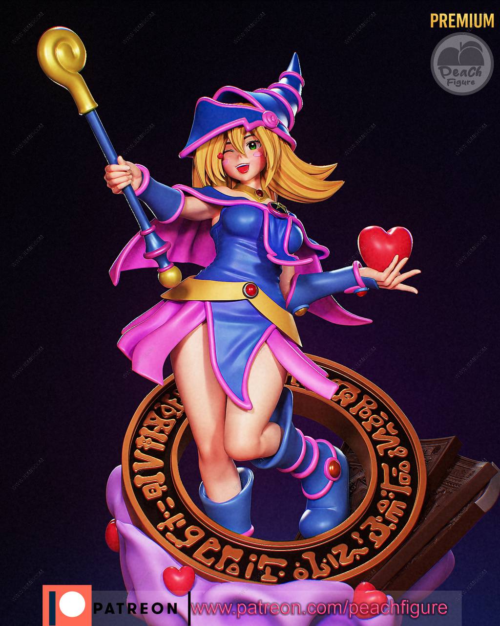 P站图纸印象馆 Peach Figure 游戏王 黑魔导女孩 Peach Figure 游戏王 黑魔导女孩