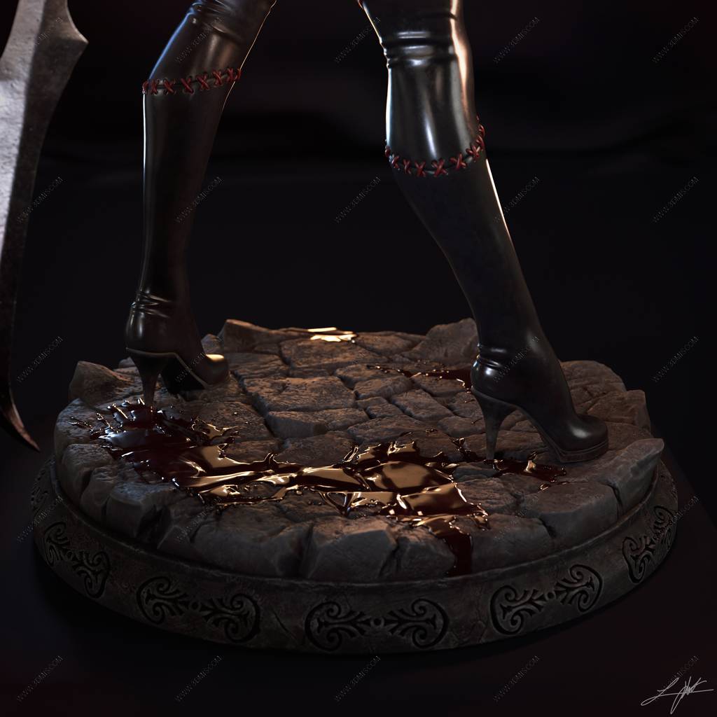 P站图纸印象馆 ABE3D 吸血莱恩 莱恩 ABE3D 吸血莱恩 莱恩