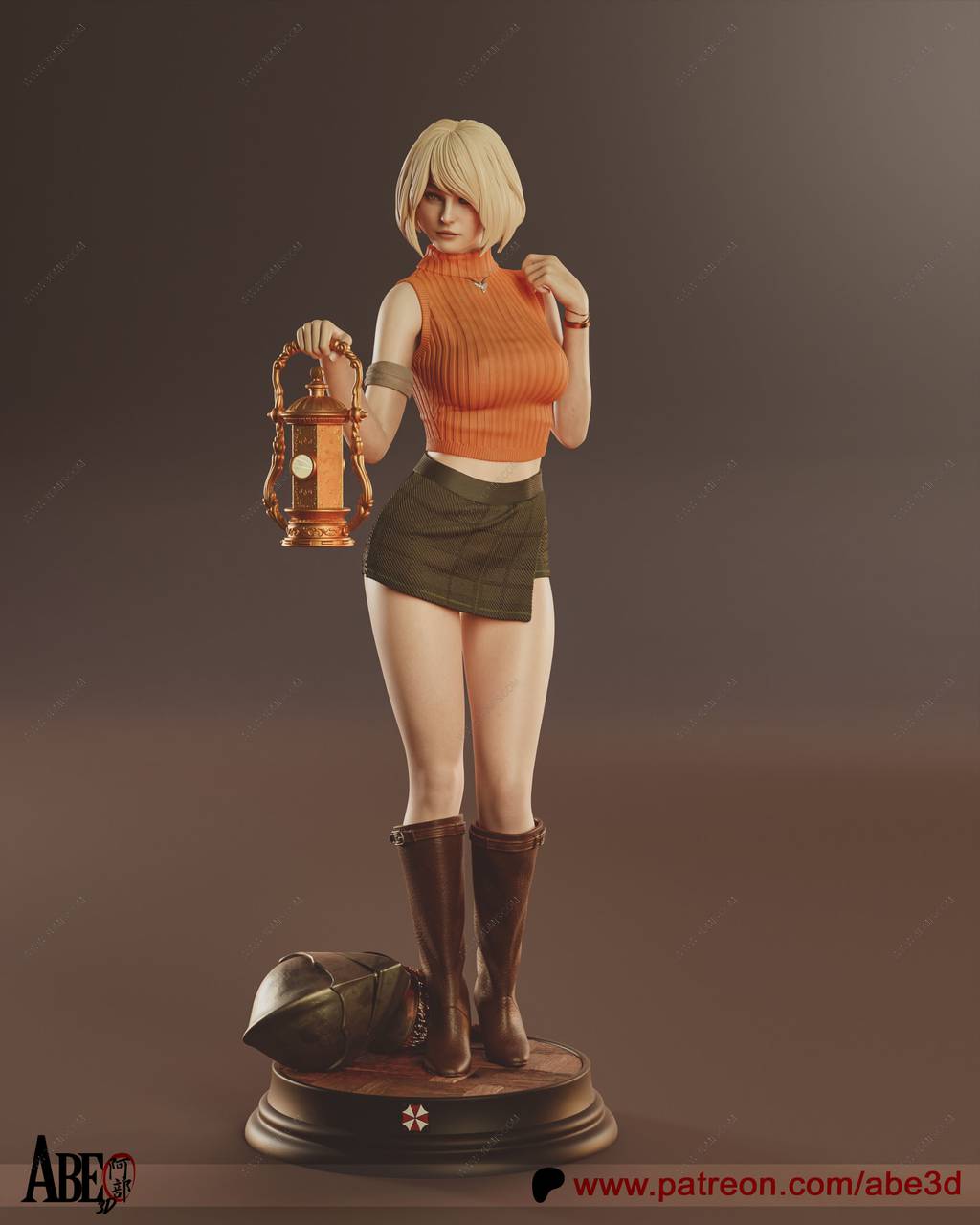 P站图纸印象馆 ABE3D 漫威 红发索尼娅 ABE3D 漫威 红发索尼娅