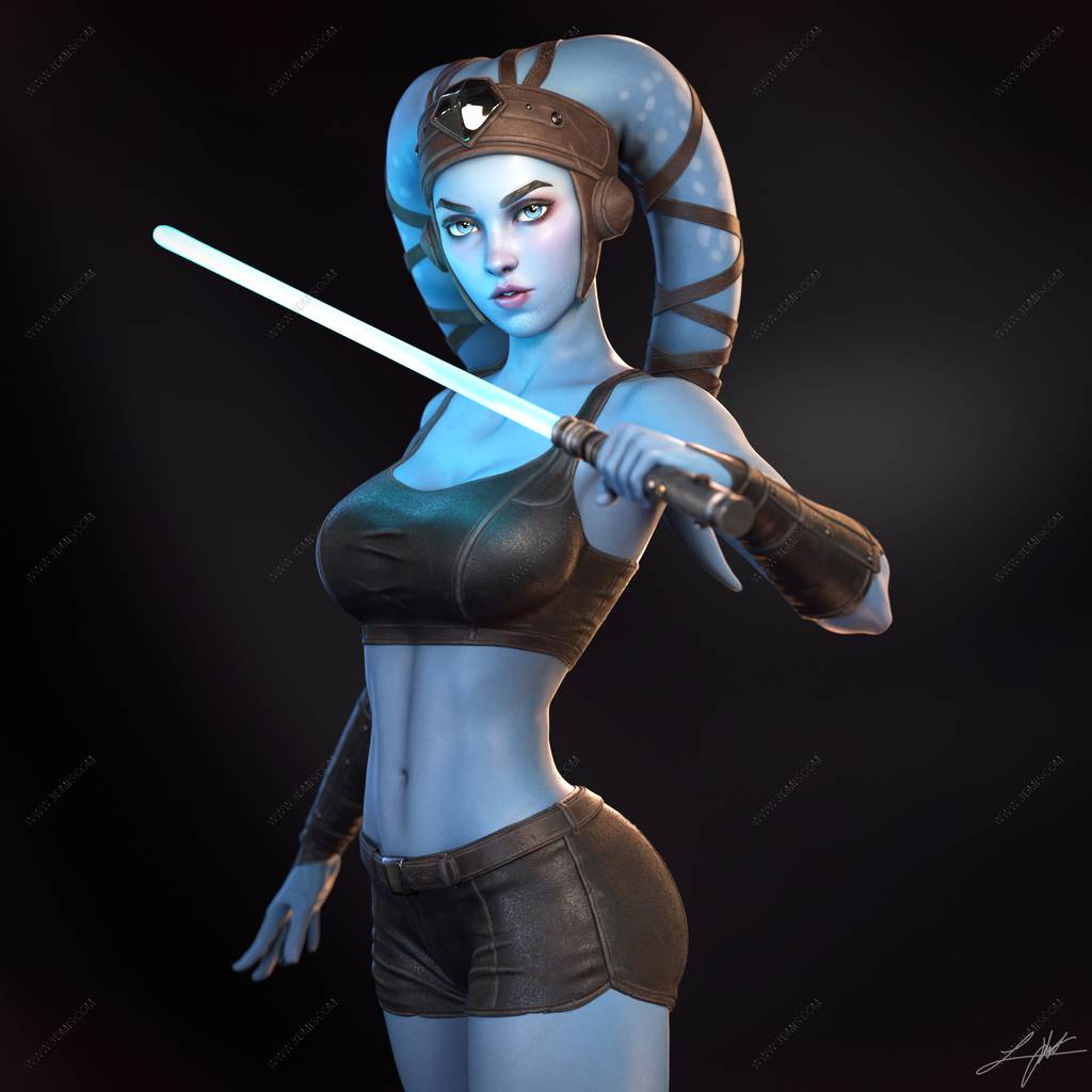 P站图纸印象馆 ABE3D 星球大战 艾拉·塞库拉 ABE3D 星球大战 艾拉·塞库拉