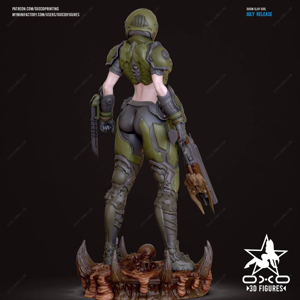 P站图纸印象馆 OXO3D 毁灭战士 恶魔屠戮者 OXO3D 毁灭战士 恶魔屠戮者