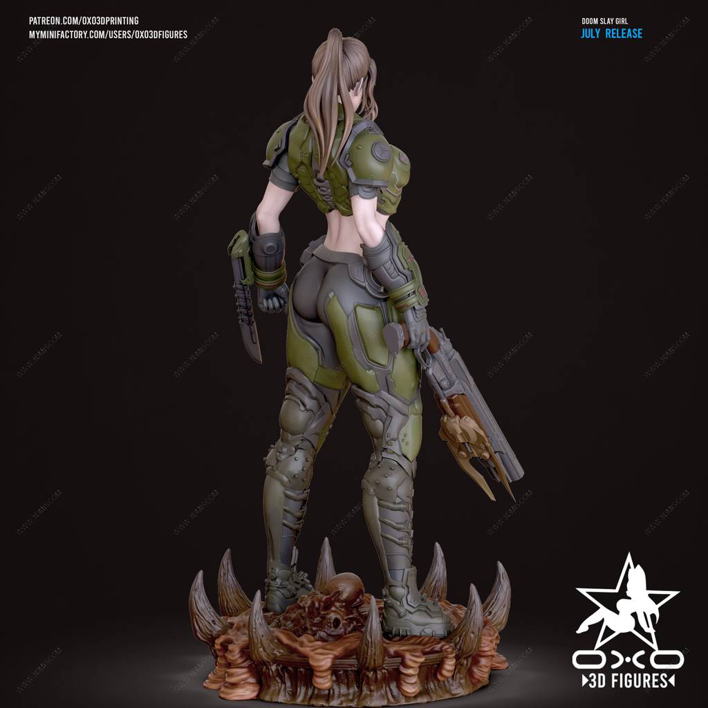 P站图纸印象馆 OXO3D 毁灭战士 恶魔屠戮者 OXO3D 毁灭战士 恶魔屠戮者