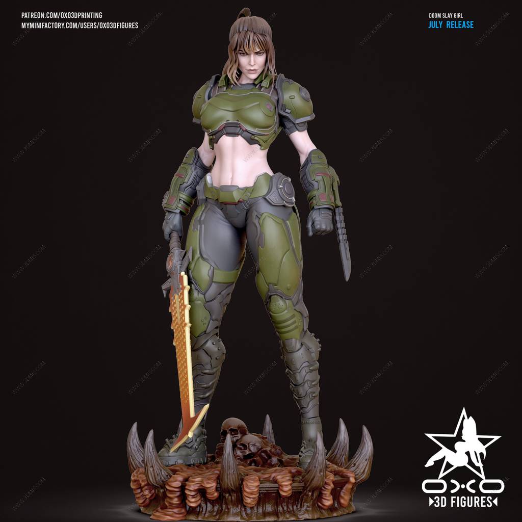 P站图纸印象馆 OXO3D 毁灭战士 恶魔屠戮者 OXO3D 毁灭战士 恶魔屠戮者