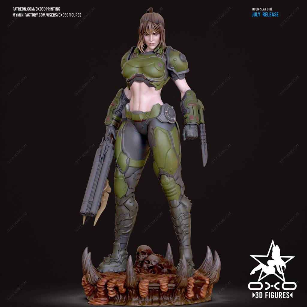 P站图纸印象馆 OXO3D 毁灭战士 恶魔屠戮者 OXO3D 毁灭战士 恶魔屠戮者