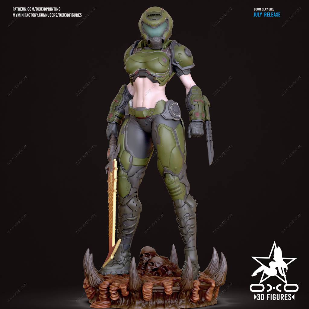 P站图纸印象馆 OXO3D 毁灭战士 恶魔屠戮者 OXO3D 毁灭战士 恶魔屠戮者