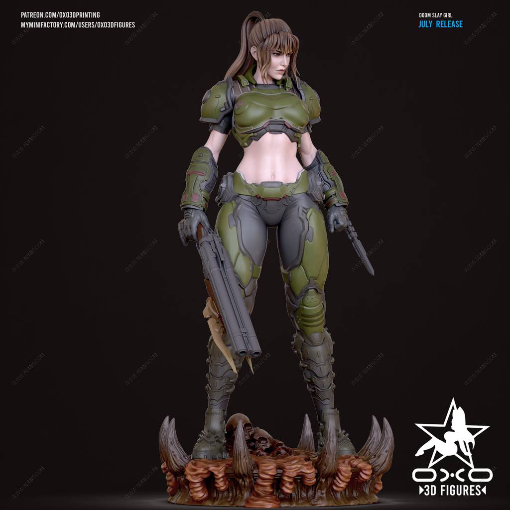 P站图纸印象馆 OXO3D 毁灭战士 恶魔屠戮者 OXO3D 毁灭战士 恶魔屠戮者