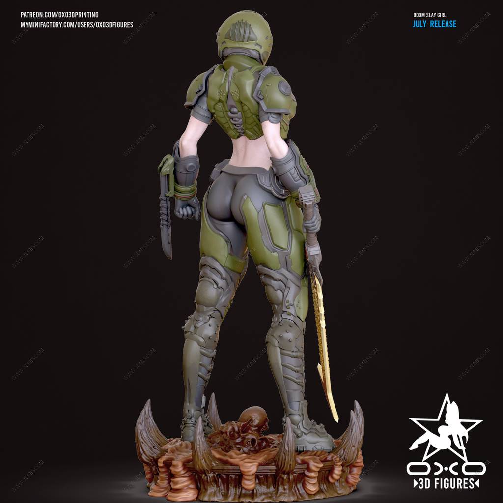 P站图纸印象馆 OXO3D 毁灭战士 恶魔屠戮者 OXO3D 毁灭战士 恶魔屠戮者