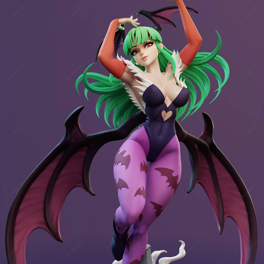 P站图纸印象馆 Dinamuuu 3D 恶魔战士 莫莉卡·安斯兰特 Dinamuuu 3D 恶魔战士 莫莉卡·安斯兰特