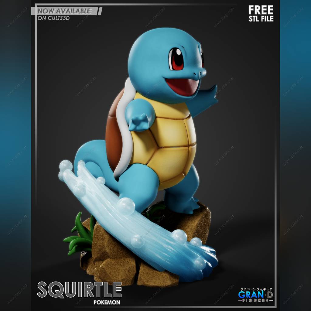 P站图纸印象馆 精灵宝可梦 杰尼龟 精灵宝可梦 杰尼龟