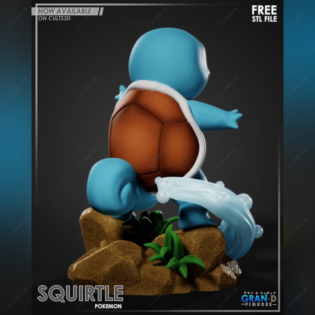 P站图纸印象馆 精灵宝可梦 杰尼龟 精灵宝可梦 杰尼龟