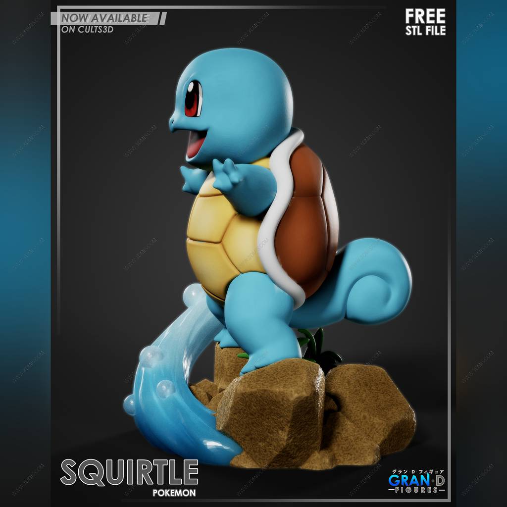 P站图纸印象馆 精灵宝可梦 杰尼龟 精灵宝可梦 杰尼龟