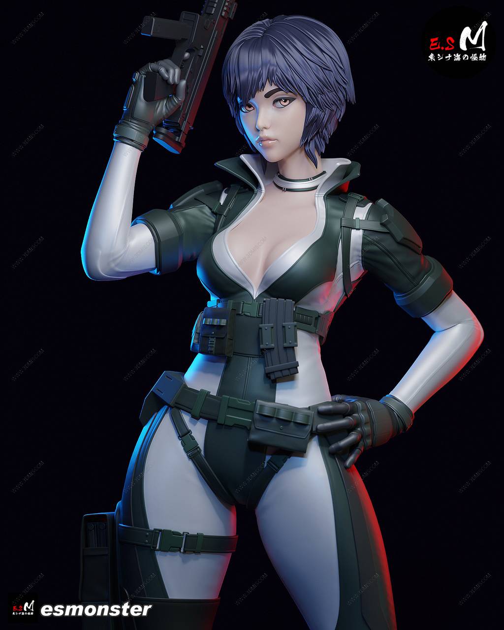 P站图纸印象馆 ESMonster 攻壳机动队 草薙素子 ESMonster 攻壳机动队 草薙素子