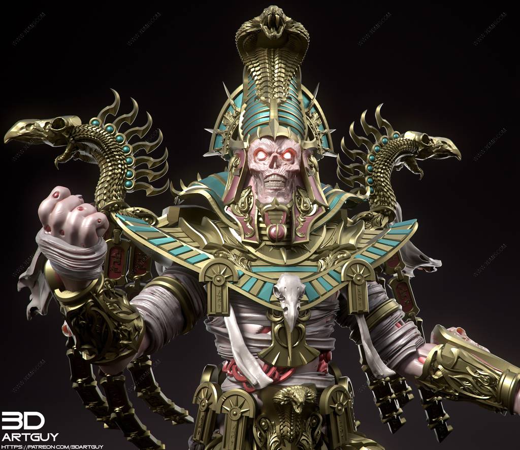 P站图纸印象馆 3DArtGuy 亡灵法老 3DArtGuy 亡灵法老