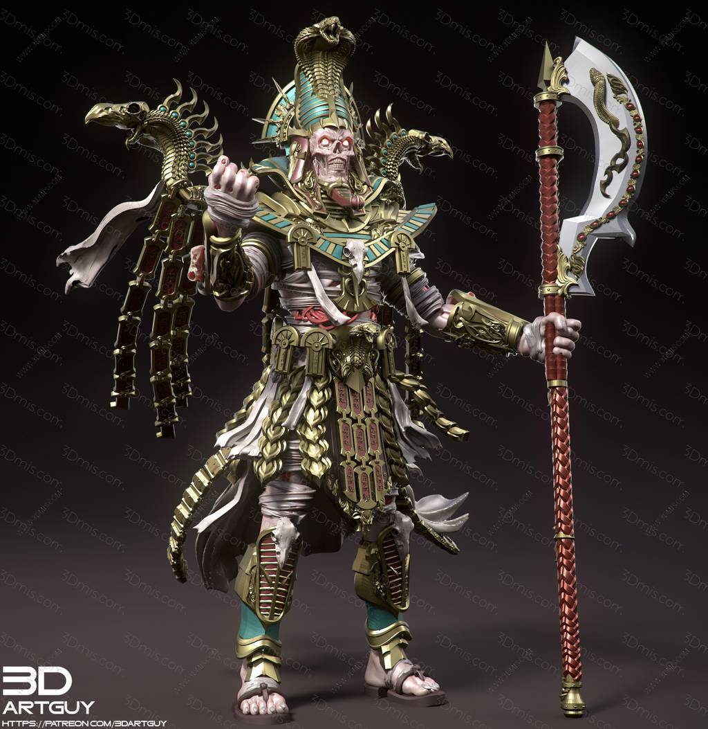 P站图纸印象馆 3DArtGuy 亡灵法老 3DArtGuy 亡灵法老