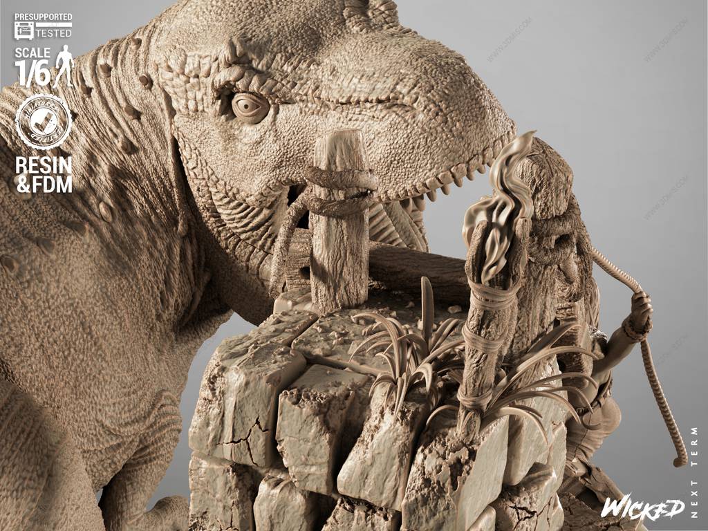 P站图纸印象馆 3DWicked 古墓丽影 劳拉·克劳馥大战霸王龙 3DWicked 古墓丽影 劳拉·克劳馥大战霸王龙