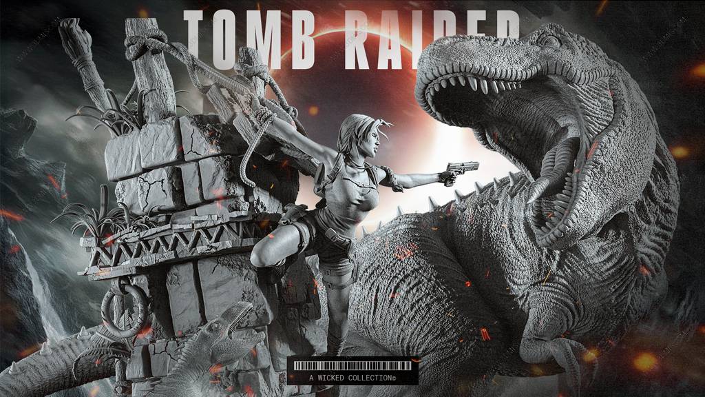 P站图纸印象馆 3DWicked 古墓丽影 劳拉·克劳馥大战霸王龙 3DWicked 古墓丽影 劳拉·克劳馥大战霸王龙