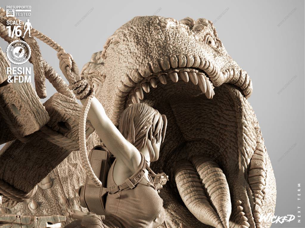 P站图纸印象馆 3DWicked 古墓丽影 劳拉·克劳馥大战霸王龙 3DWicked 古墓丽影 劳拉·克劳馥大战霸王龙