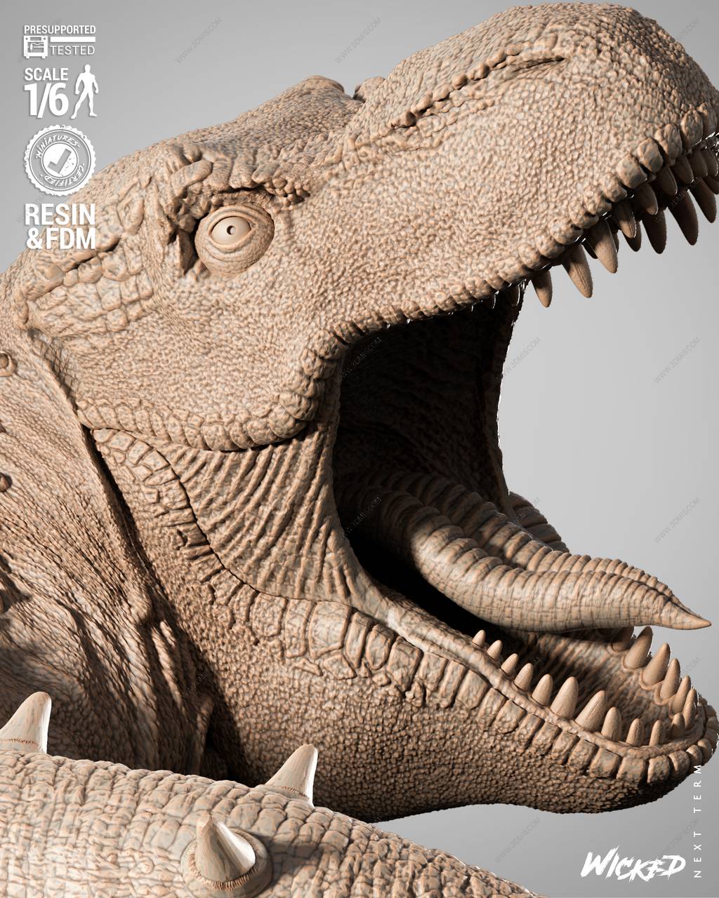 P站图纸印象馆 3DWicked 古墓丽影 霸王龙 3DWicked 古墓丽影 霸王龙