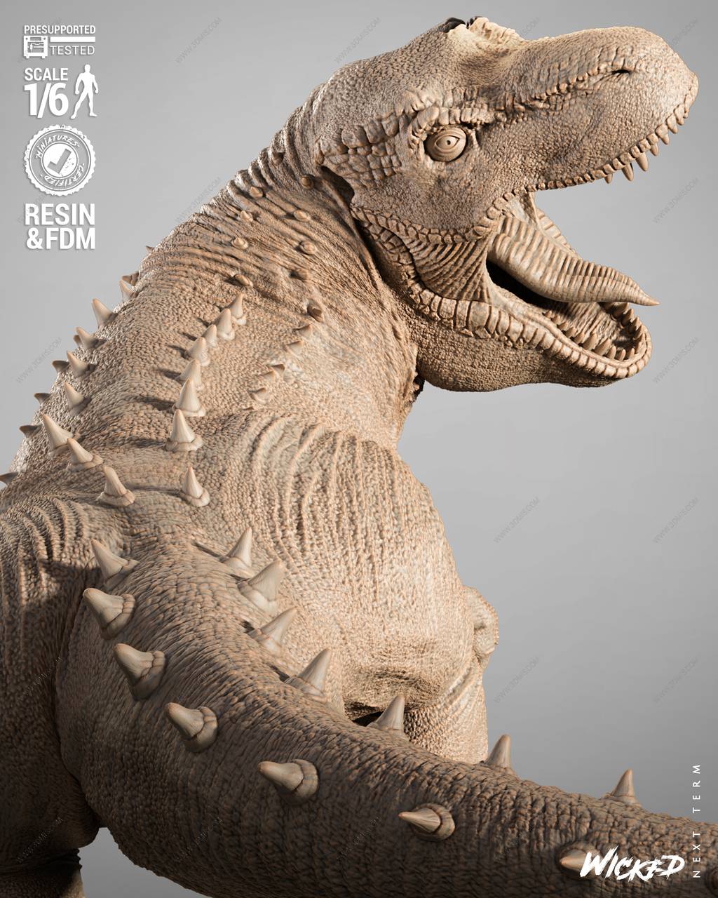 P站图纸印象馆 3DWicked 古墓丽影 霸王龙 3DWicked 古墓丽影 霸王龙
