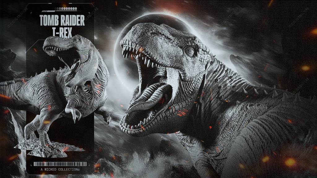 P站图纸印象馆 3DWicked 古墓丽影 霸王龙 3DWicked 古墓丽影 霸王龙