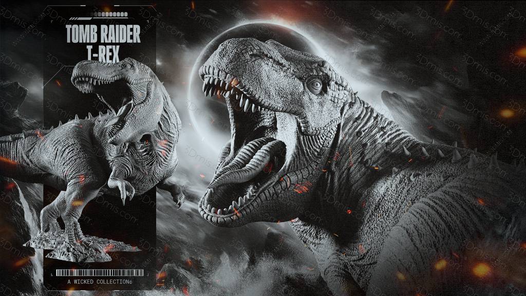P站图纸印象馆 3DWicked 古墓丽影 霸王龙 3DWicked 古墓丽影 霸王龙