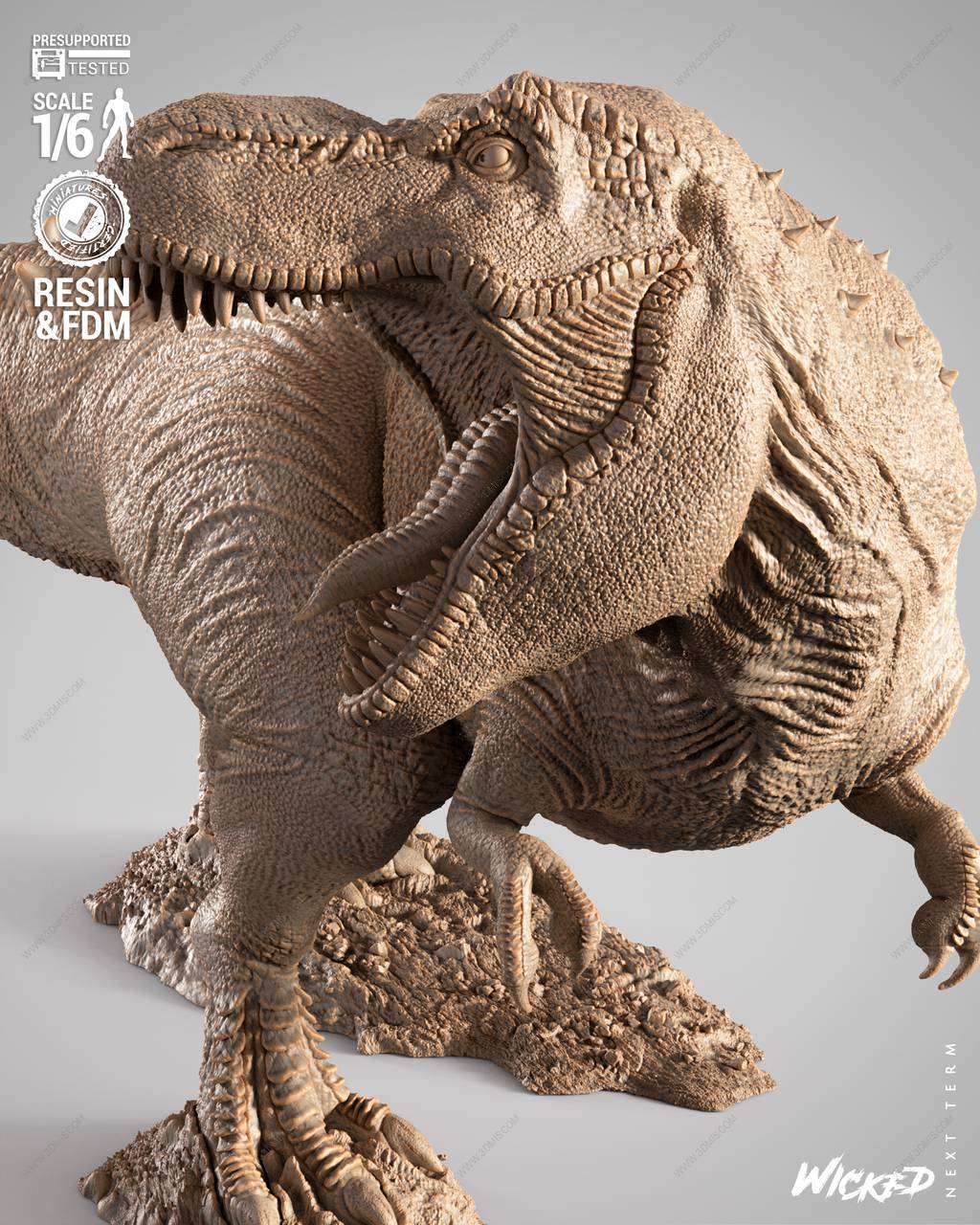 P站图纸印象馆 3DWicked 古墓丽影 霸王龙 3DWicked 古墓丽影 霸王龙