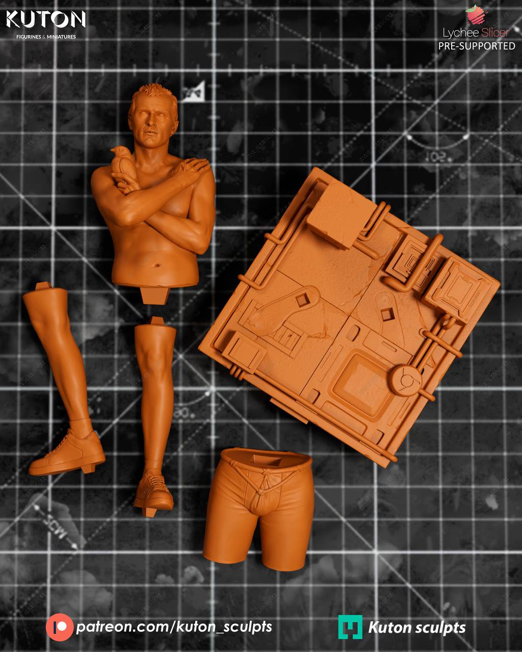 P站图纸印象馆 KUTON 银翼杀手 罗伊·巴蒂 KUTON 银翼杀手 罗伊·巴蒂