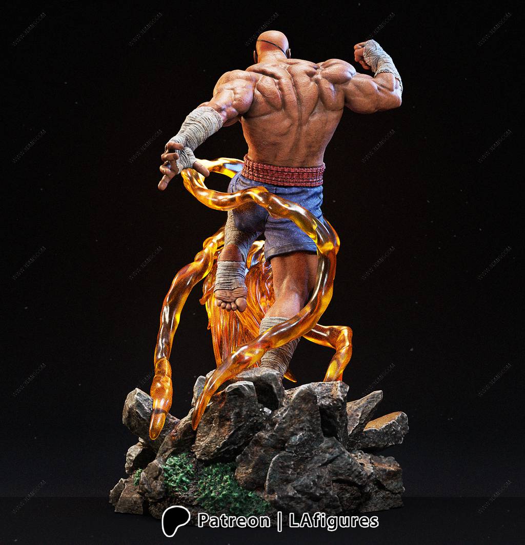 P站图纸印象馆 L.A Figures 街头霸王 沙加特 L.A Figures 街头霸王 沙加特