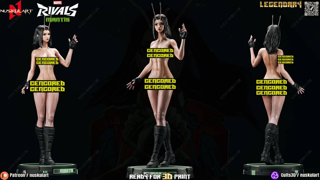 P站图纸印象馆 Nuskul Art 漫威 螳螂女 Nuskul Art 漫威 螳螂女