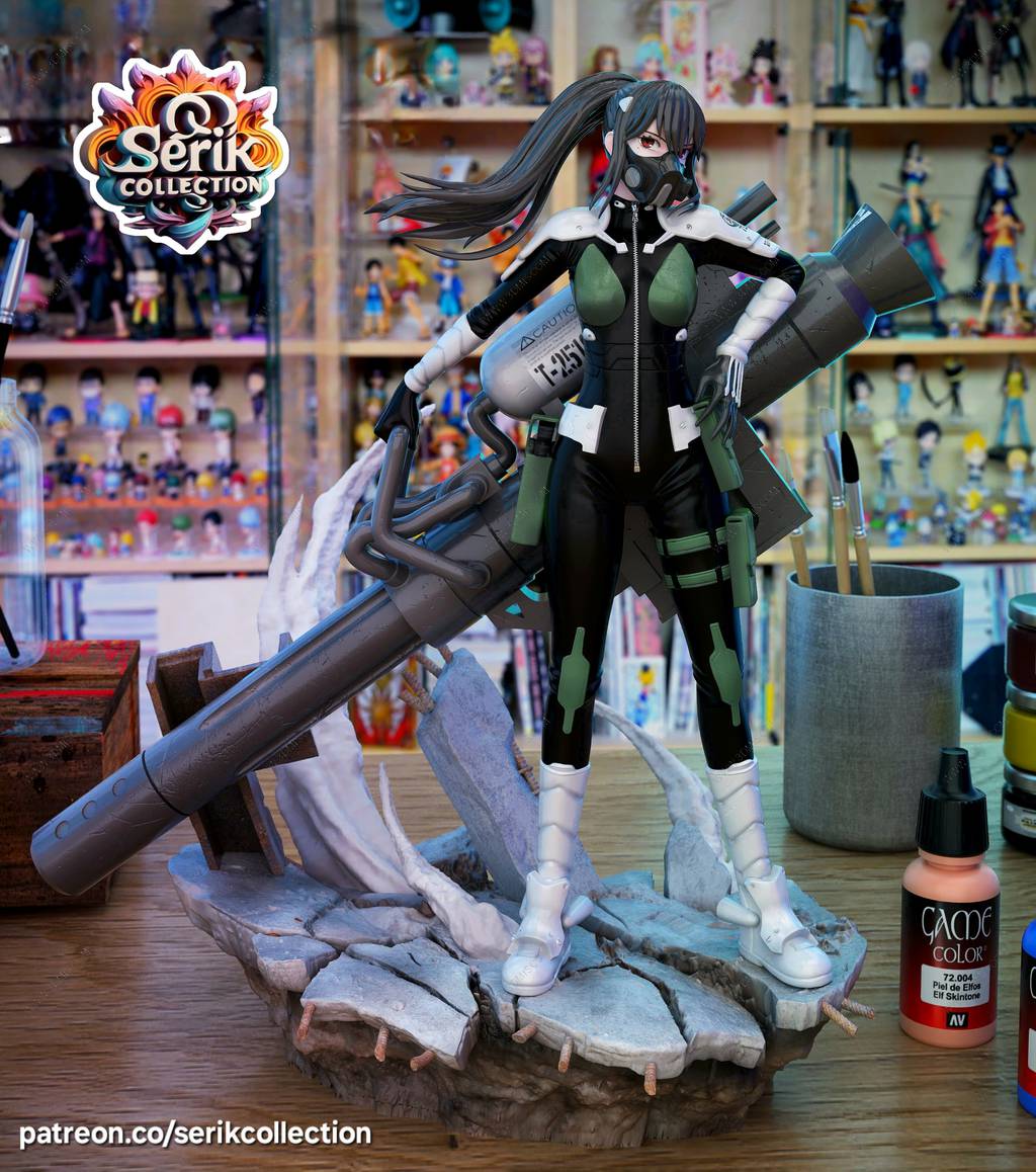 P站图纸印象馆 SERIK COLLECTION 怪兽8号 亚白米娜 SERIK COLLECTION 怪兽8号 亚白米娜