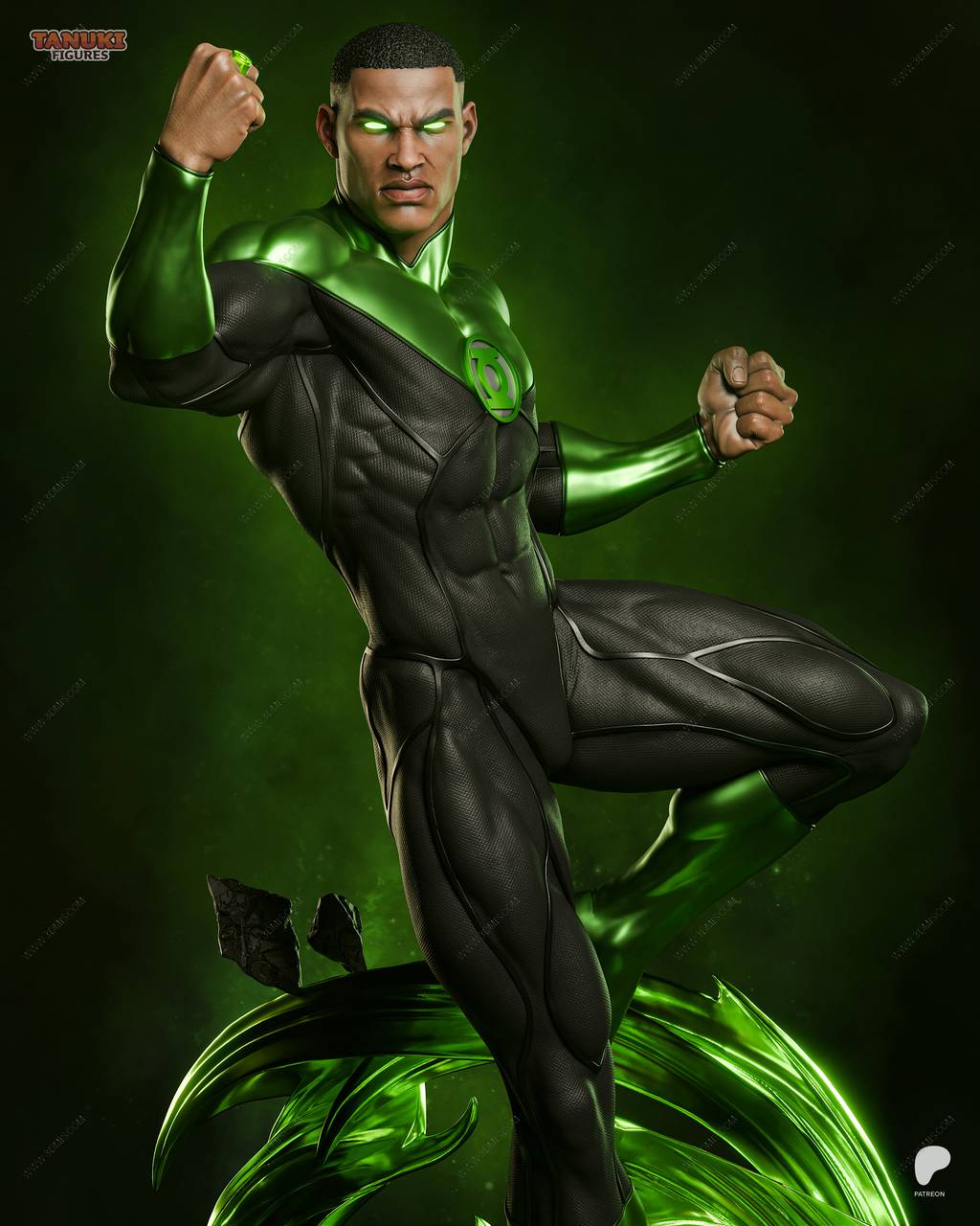 P站图纸印象馆 Tanuki Figures DC漫画 绿灯侠 Tanuki Figures DC漫画 绿灯侠