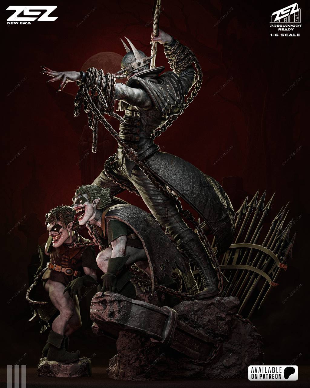 P站图纸印象馆 ZEZ STUDIOS DC漫画 狂笑之蝠 ZEZ STUDIOS DC漫画 狂笑之蝠