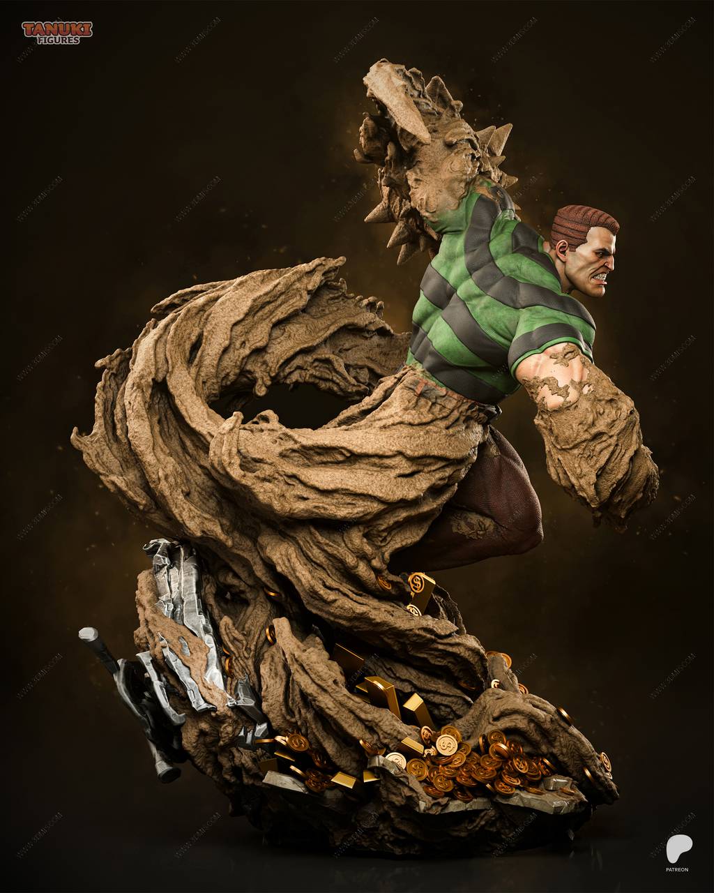 P站图纸印象馆 Tanuki Figures 漫威 沙人 Tanuki Figures 漫威 沙人