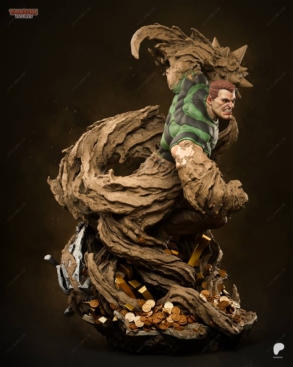 P站图纸印象馆 Tanuki Figures 漫威 沙人 Tanuki Figures 漫威 沙人