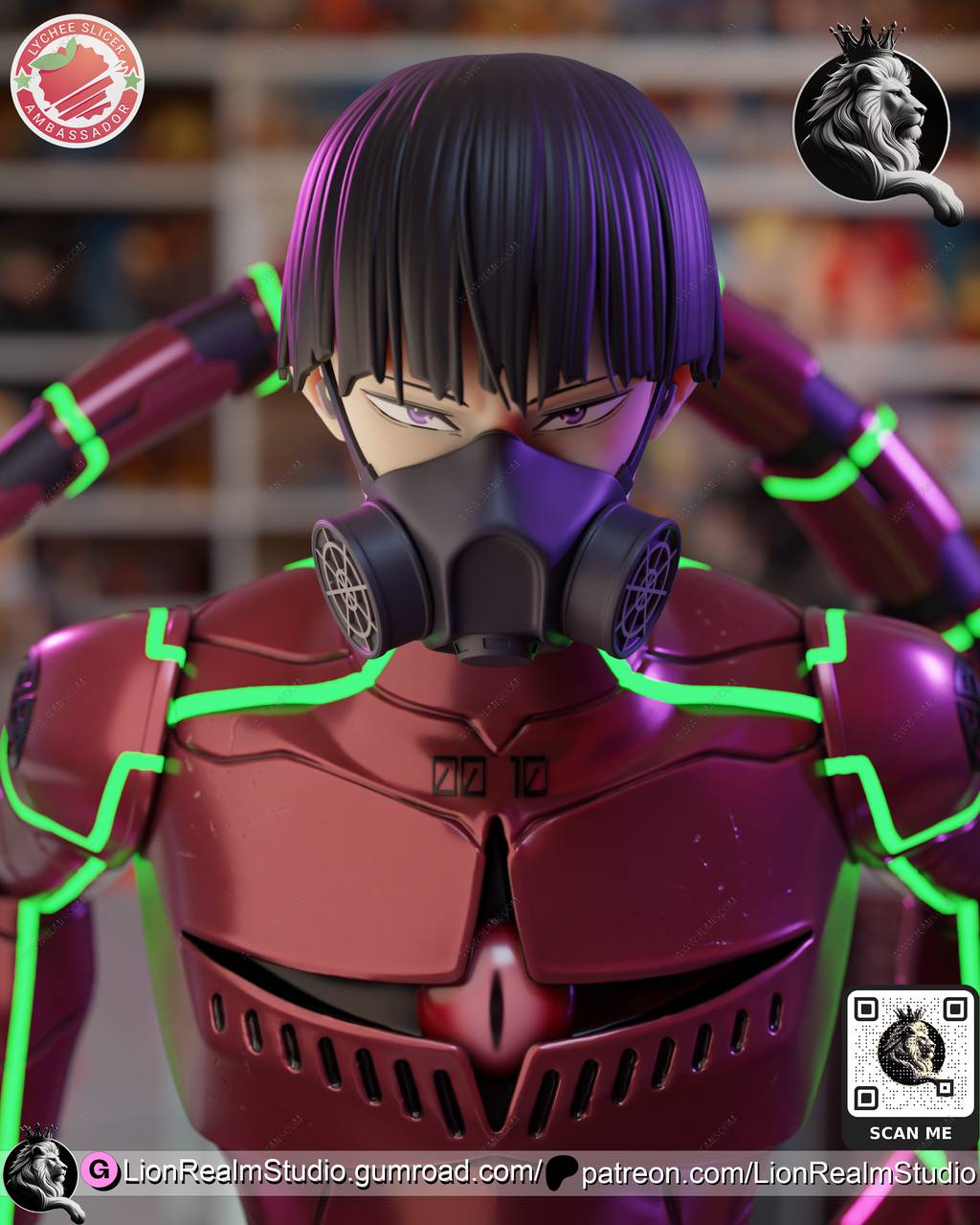 P站图纸印象馆 LionRealm 怪兽8号 保科宗四郎 LionRealm 怪兽8号 保科宗四郎